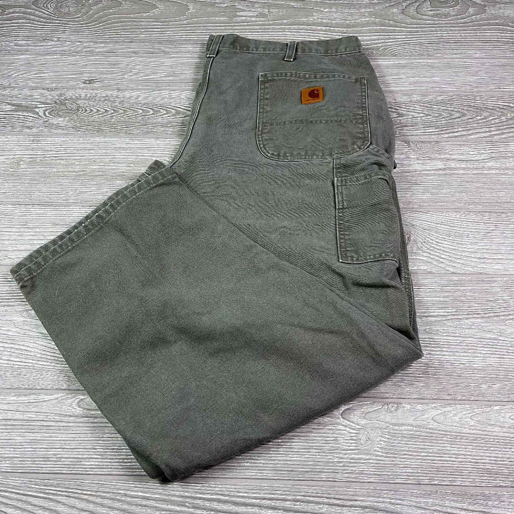 CARHARTT Green Original Dungaree Fit Cargo Pants